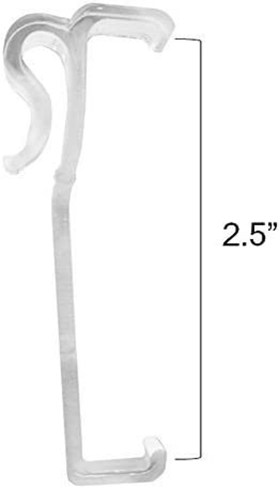 Valance Clips Horizontal Faux Wood & Wood Blinds Parts 2.5, 3, 3.25, 3.