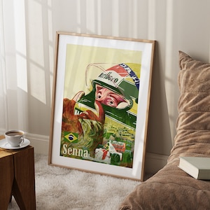 Ayrton Senna F1 Portrait | Formula 1 Portrait, Formula 1 Wall Art, Formula 1  Gifts