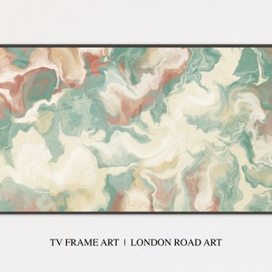 Samsung Frame Marble TV Art | Pastel Art, Abstract Artwork, Soft Pastel Tv Frame Art, Wall Art, Minimal, Digital Download, Frame TV Download