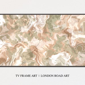 Samsung Frame TV Art | Pastel Art, Abstract Artwork, Sage Green Tv Frame Art, Wall Art, Pistachio Print, Digital Download, Frame TV Download