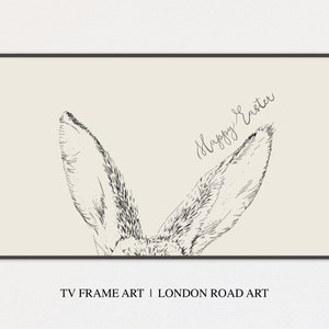 Samsung Frame TV Art Easter| Spring, Instant Download, Love, Easter, Bunny, Frame TV Art, Samsung Art TV, Easter Decor, Television Wallpaper