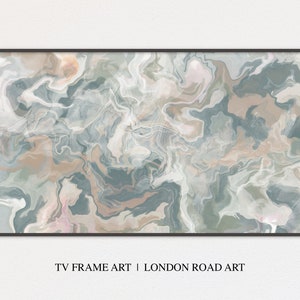 Samsung Frame TV Art | Pink and blue pour art, Soft Pastel Abstract Wall Art