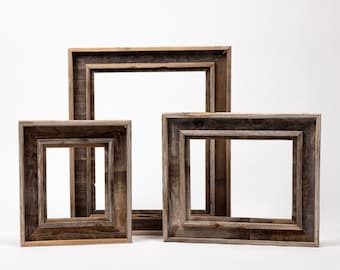 Barnwood Picture Frame - Rustic Western Design - Rustic Picture Frame - Reclaimed Wood Picture Frame - Deadwood Edition Picture Frame