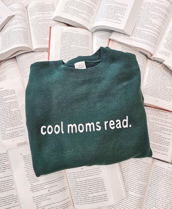 Cool Moms Read Sweatshirt| Bookish Mom Crewneck| Cozy Reading Sweatshirt| Book Sweatshirt| Reading Mom Apparel| Book Club Mom Sweatshirt|