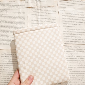 Funda para Kindle Paperwhite/Funda acolchada a cuadros rosas para Kindle/Funda para Kindle/Funda para libros/Funda para Kindle/Funda acolchada/Regalo para amantes de los libros/