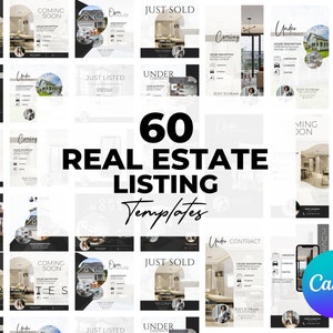 Real Estate Listing Social Media Templates for Realtor Home Listing Instagram Templates Real Estate Just Listed Template Home Listing