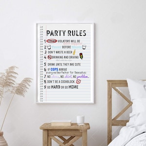 Party rules tapestry new arrivals