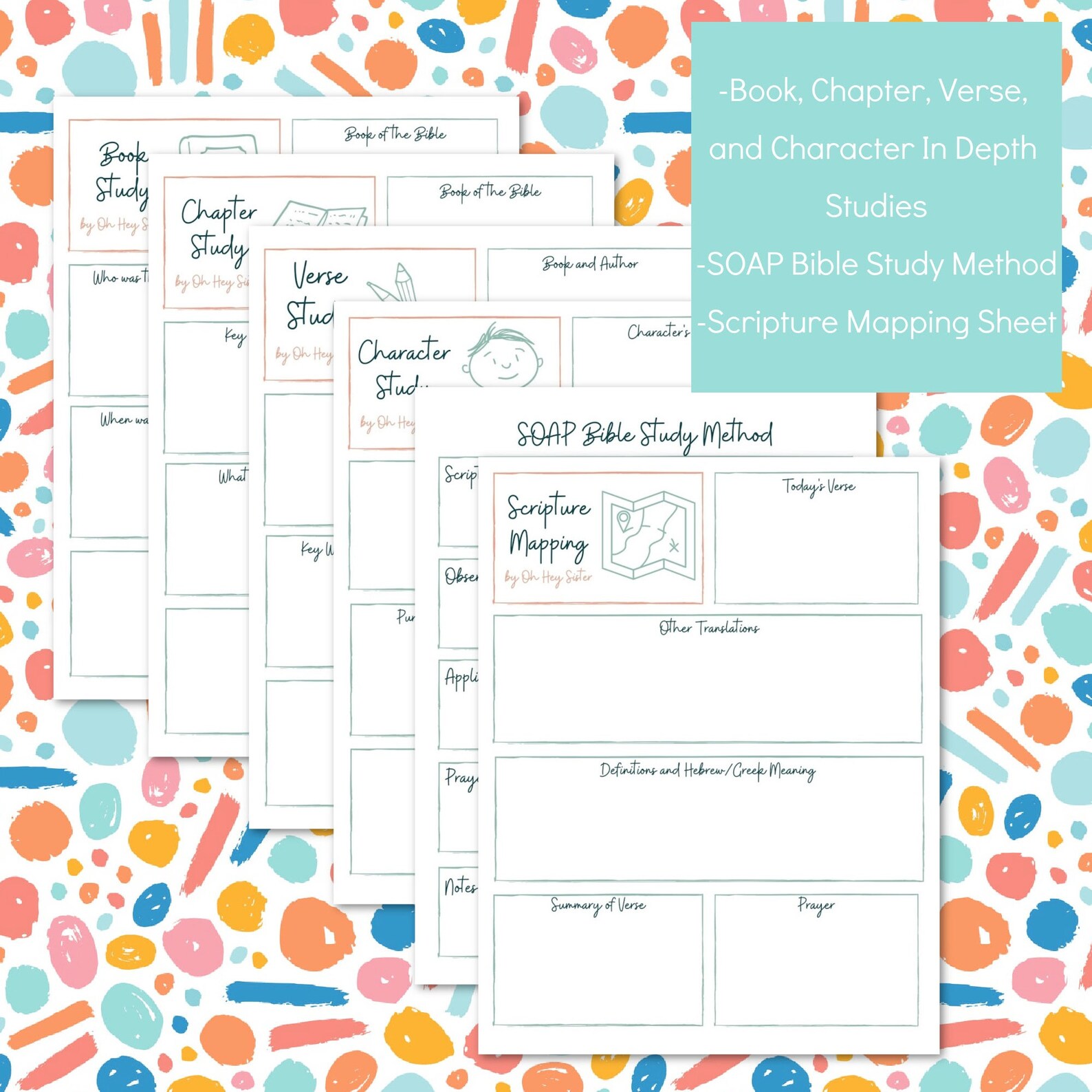 Bible Study Printable | Verse and Scripture Mapping Guide | SOAP Bible ...