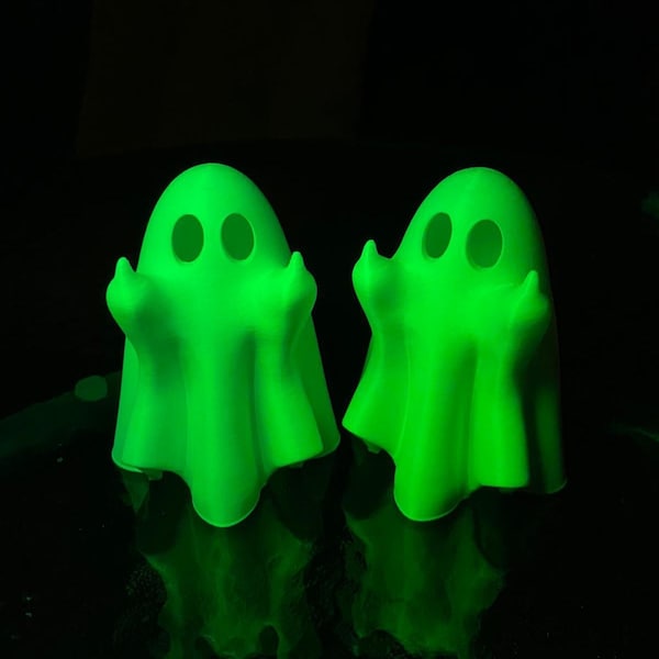 Middle Finger Ghost | Not-so-friendly Ghost | 3D printed ghost figurine