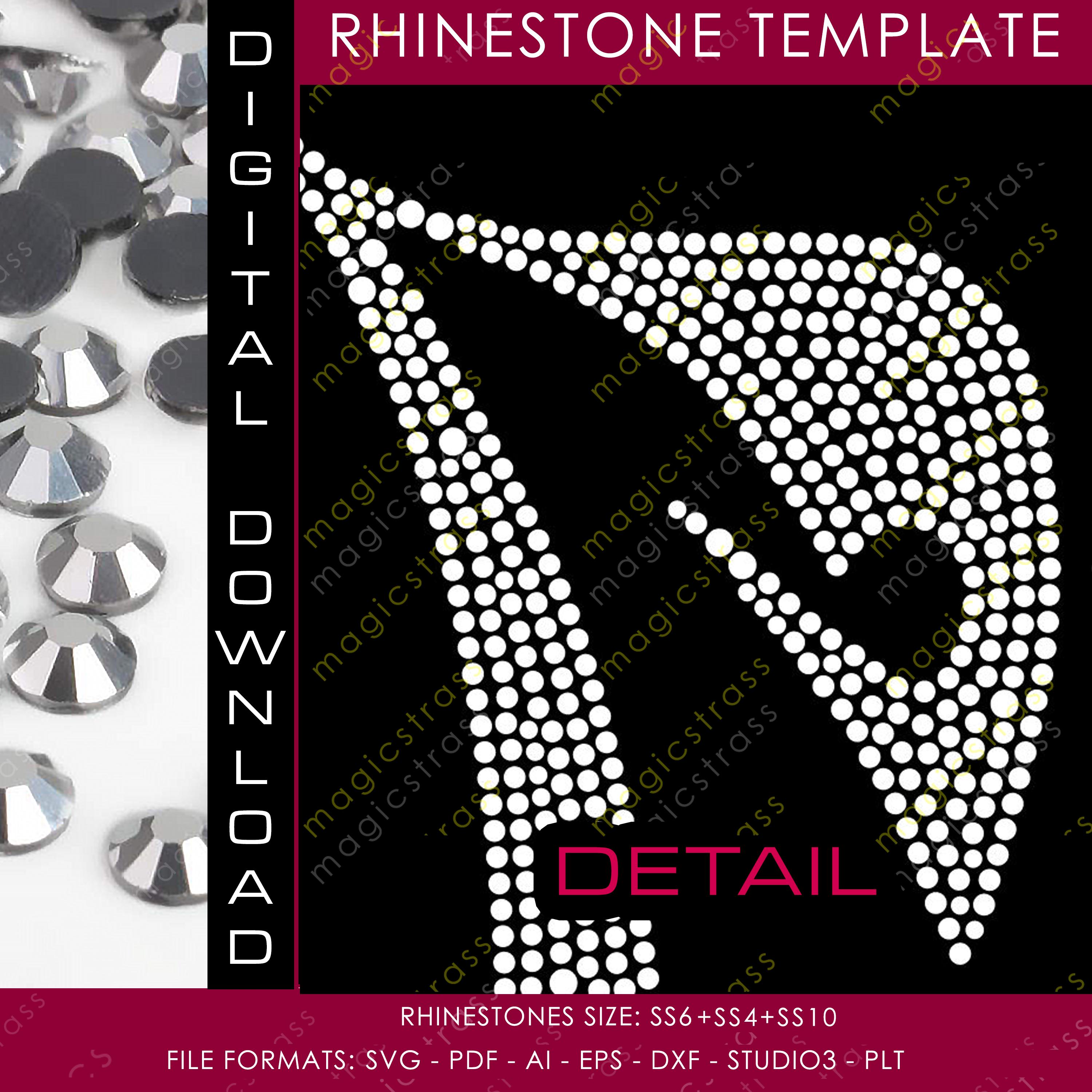 Michael Jackson Logo SS6+SS6+SS10 Rhinestone Crystal Diamond