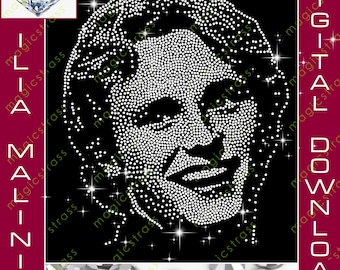 Ilia Malinin SS6 Rhinestone Portrait Bling SVG Instant Digital Download,Rhinestone Template for cricut,silhouette cameo,plotter,iron transfer