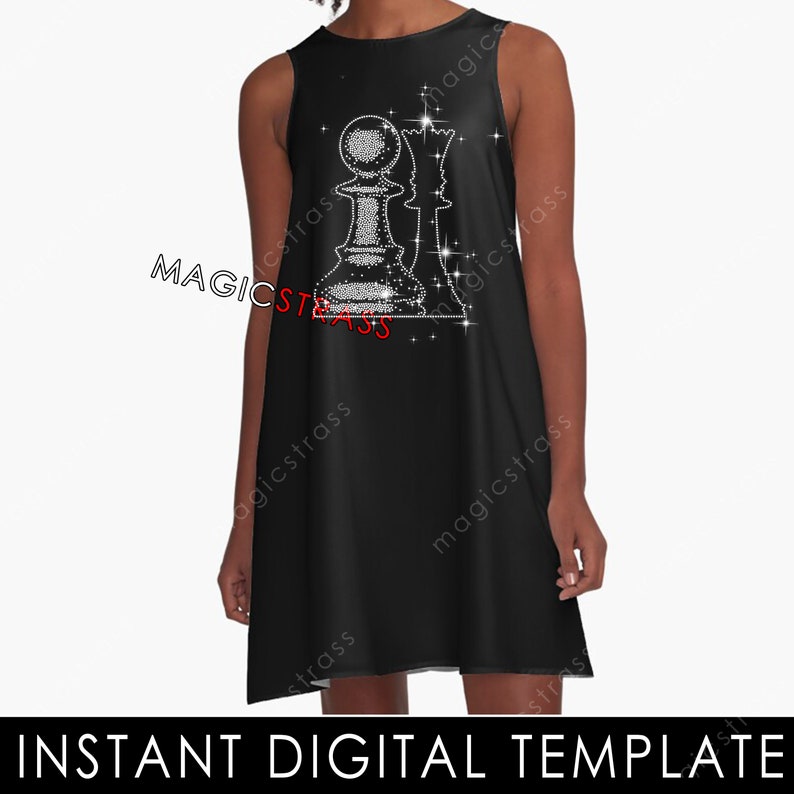 CHESS PAWN and ROOK SS6 Rhinestone Bling Crystal Diamond Instant Digital Download, svg, eps, dxf, plt, studio, Rhinestone Cricut Template