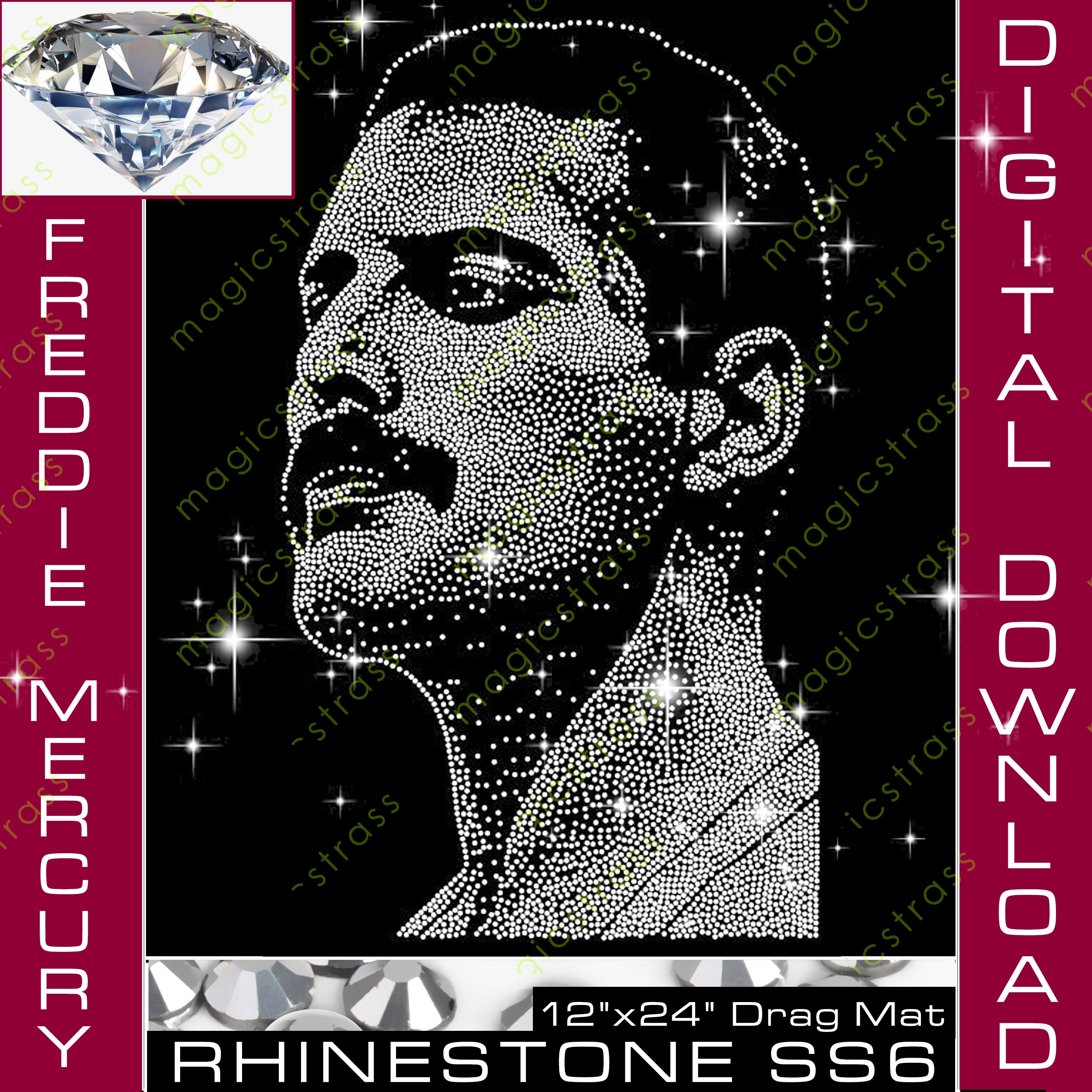 Freddie mercury silhouette - Etsy 日本