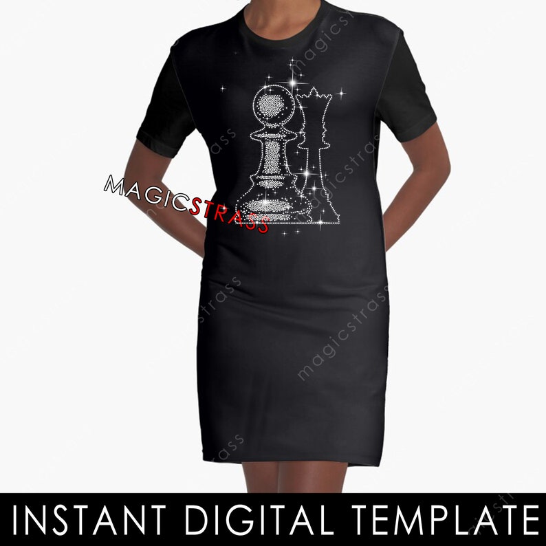 CHESS PAWN and ROOK SS6 Rhinestone Bling Crystal Diamond Instant Digital Download, svg, eps, dxf, plt, studio, Rhinestone Cricut Template