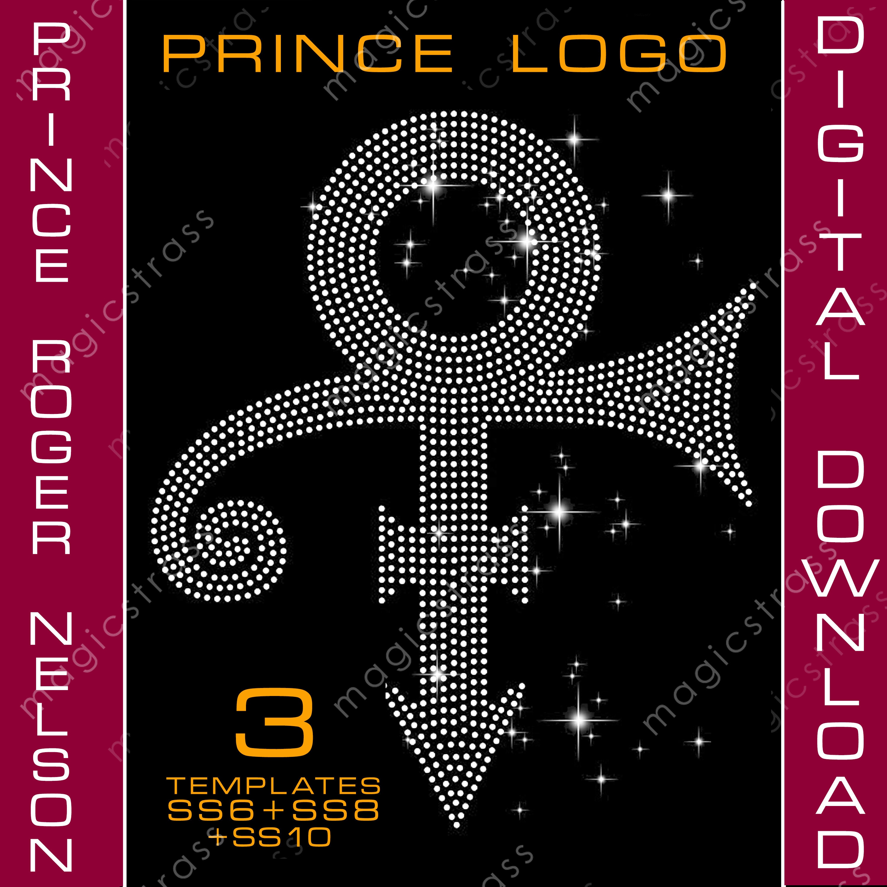 Prince Roger Nelson Logo SS6 SS10 Rhinestone Crystal Diamond