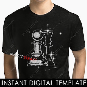 CHESS PAWN and ROOK SS6 Rhinestone Bling Crystal Diamond Instant Digital Download, svg, eps, dxf, plt, studio, Rhinestone Cricut Template
