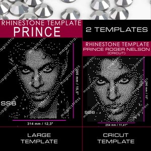 Prince Roger Nelson Large SS6 Rhinestone Crystal Bling Design Digital Download,SVG, EPS,DXF, Rhinestone Templates for cricut silhouette plotter