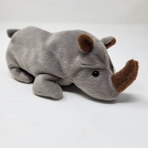 Ty Beanie Baby &quot;Spike&quot; The Rhino, Perfect Condition
