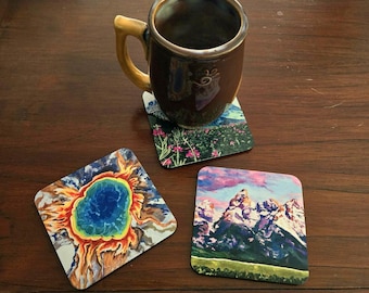 National Park Coasters, Landscape Painting, Art Print