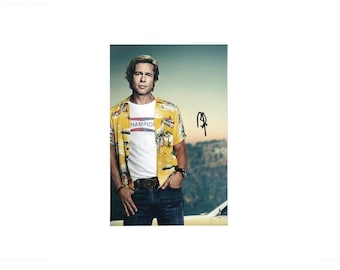 Brad Pitt C'era una volta a... Hollywood - Carta autografata 8x5 COA