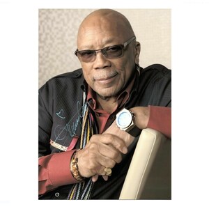 Quincy Jones Hand Signed Autograph Photograph 12x8 COA