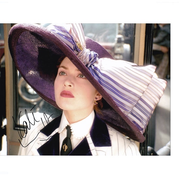 Kate Winslet  Titanic Hand Signed Autograph Photograph 8x12 COA