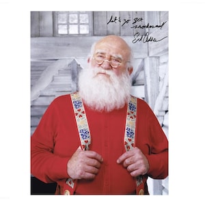 Ed Asner  Elf Autograph Photo 12x8 COA