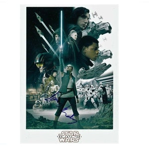 Daisy Ridley Star Wars The Last Jedi Hand Signed Autograph Photograph 8x12 COA