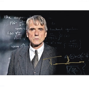 Jeremy Irons The Man Who Knew Infinity Autograph Photo Hand Signed COA