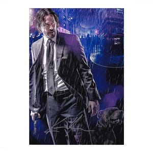 Keanu Reeves John Wick Parabellum Autograph Photo 8x12 COA