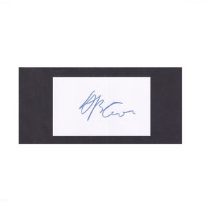 Helena Bonham Carter - Scheda indice autografata a mano 5x3 COA