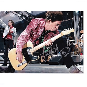 Keith Richards The Rolling Stones Hand Signed Autograph Photo 8x12 COA