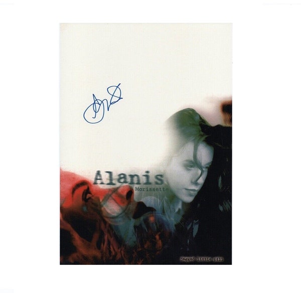 Autographe signé à la main d'Alanis Morissette Jagged Little Pill, photo 12 x 8 COA