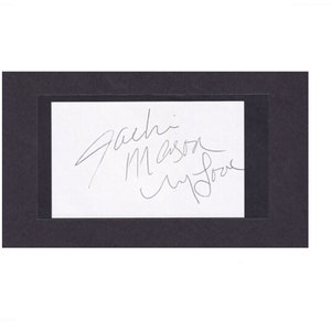 Cartão de índice autógrafo assinado à mão Jackie Mason 3x5 COA