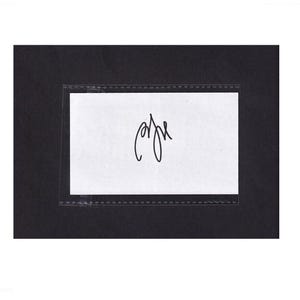 Tarjeta de índice con autógrafo firmado a mano de Billy Joel, 3 x 5, certificado de autenticidad