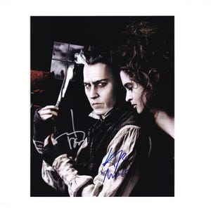 Johnny Depp Helena Bonham Carter Sweeney Todd handtekening foto 8 x 10 COA