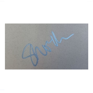 Shonda Rhimes Grey's Anatomy handsigniertes Autogramm Karteikarte 5x3 COA