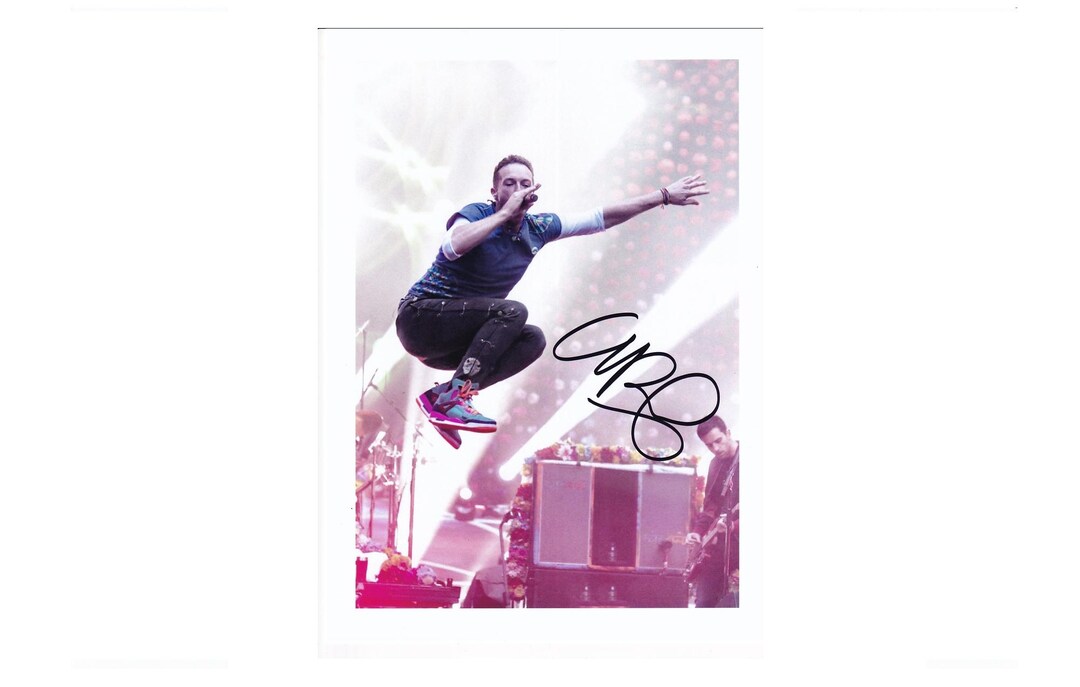 Chris Martin Coldplay Hand Signed Autograph Photo 12x8 COA - Etsy