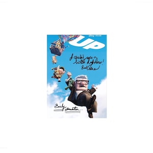 Ed Asner Up Hand Signed Autograph Card 7x5 COA
