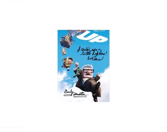 Ed Asner Up - Carta autografa firmata a mano, 7x5 COA