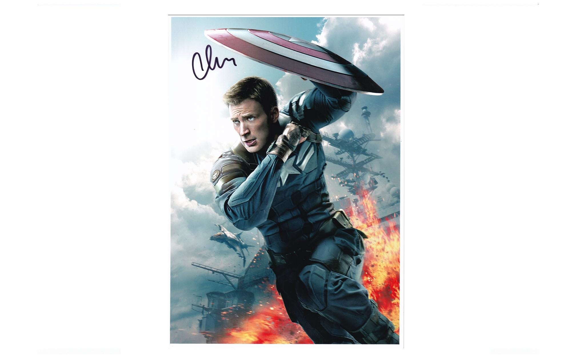 Chris evans signed - Etsy 日本