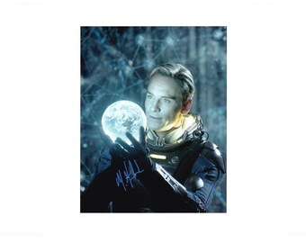 Michael Fassbender Prometheus Hand Signed Autograph Photo COA 10x8