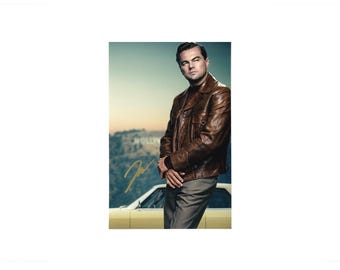 Leonardo DiCaprio C'era una volta a Hollywood - Carta autografata 8x5 COA