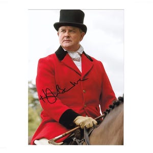 Hugh Bonneville Downton Abbey Foto autografata a mano 12x8 COA