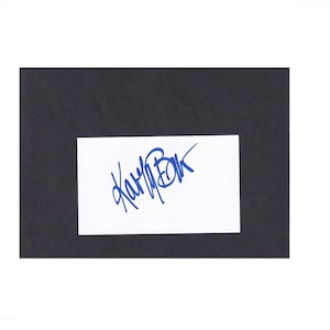 Karta indeksowa z autografem Kathy Bates z podpisem ręcznym 3x5 COA
