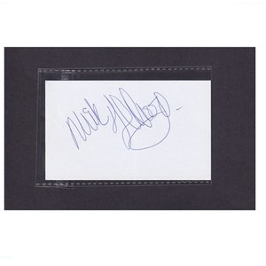 Mick Fleetwood handsignierte autarke Karteikarte 3x5 COA