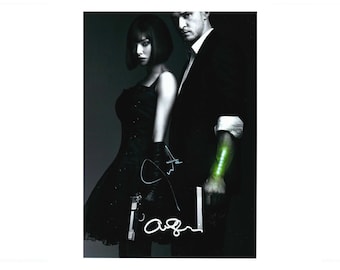 Foto autógrafa firmada a mano de Justin Timberlake y Amanda Seyfried (8 x 12)