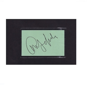 Art Garfunkel handsignierte gravierte Karteikarte 3x5 COA