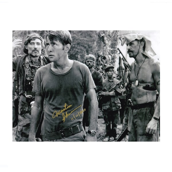 Martin Sheen Apocalypse Now Foto con autógrafo firmada a mano 10x8 COA