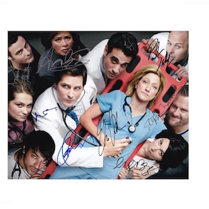 Eve Best Peter Facinelli +6 membri del cast Nurse Jackie Autografo Foto 8x10 COA